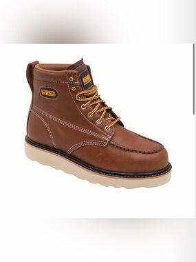 DEWALT Men’s Brown Leather Moc Toe Work Boot